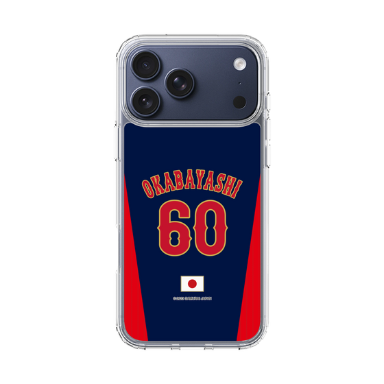 スリムプロテクションケース［ 侍ジャパン - ビジター #60 OKABAYASHI ］
