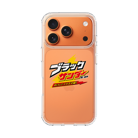 スリムプロテクションケース［ 有楽製菓 - ブラックサンダーロゴ - Clear ］
