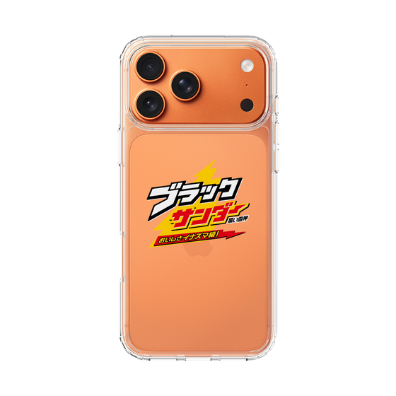 スリムプロテクションケース［ 有楽製菓 - ブラックサンダーロゴ - Clear ］