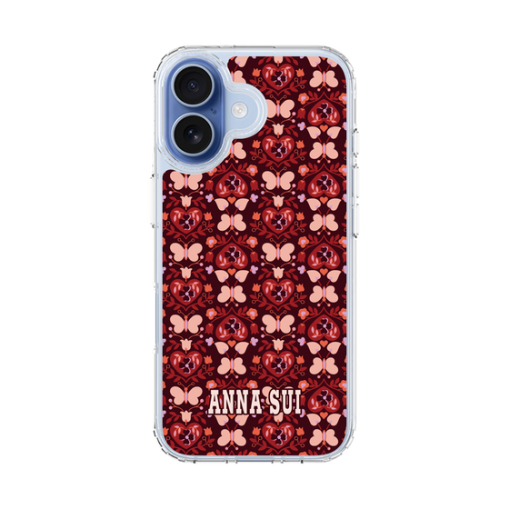 スリムプロテクションケース［ ANNA SUI - バタフライハーツ - レッド ］