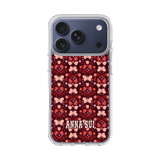 スリムプロテクションケース［ ANNA SUI - バタフライハーツ - レッド ］