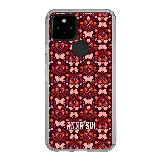 スリムプロテクションケース［ ANNA SUI - バタフライハーツ - レッド ］