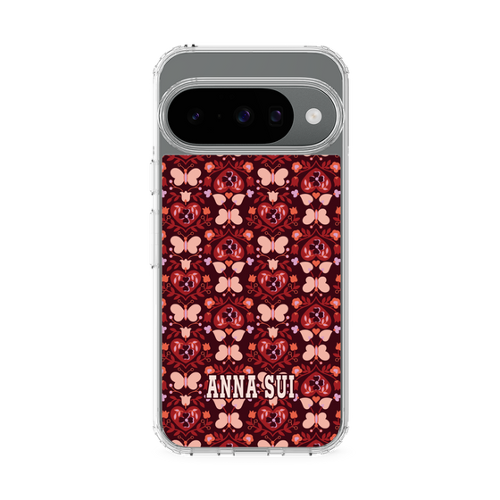 スリムプロテクションケース［ ANNA SUI - バタフライハーツ - レッド ］
