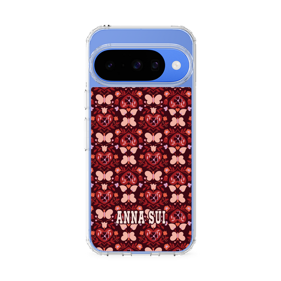 スリムプロテクションケース［ ANNA SUI - バタフライハーツ - レッド ］