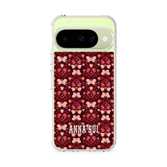 スリムプロテクションケース［ ANNA SUI - バタフライハーツ - レッド ］