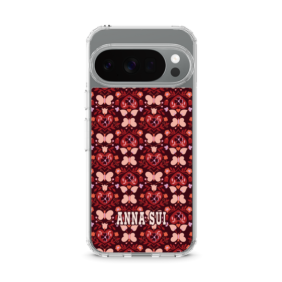 スリムプロテクションケース［ ANNA SUI - バタフライハーツ - レッド ］