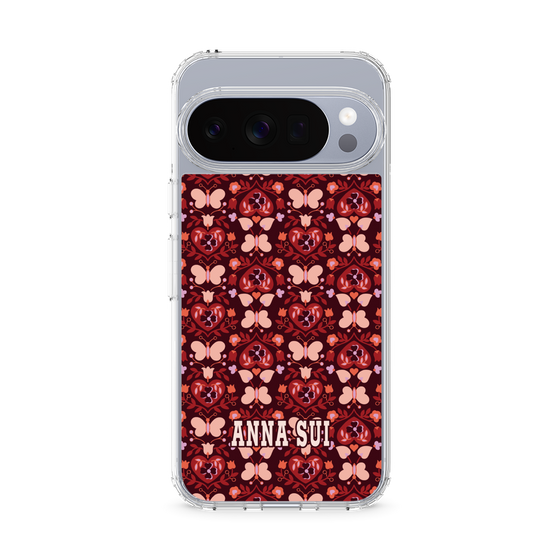 スリムプロテクションケース［ ANNA SUI - バタフライハーツ - レッド ］