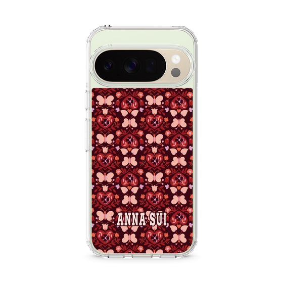 スリムプロテクションケース［ ANNA SUI - バタフライハーツ - レッド ］