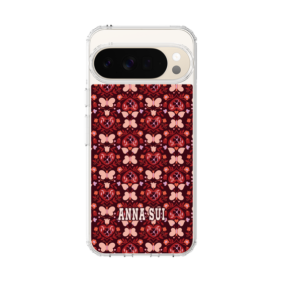 スリムプロテクションケース［ ANNA SUI - バタフライハーツ - レッド ］