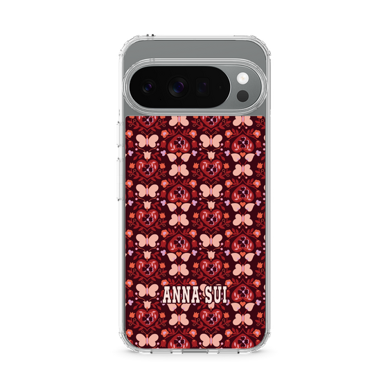 スリムプロテクションケース［ ANNA SUI - バタフライハーツ - レッド ］