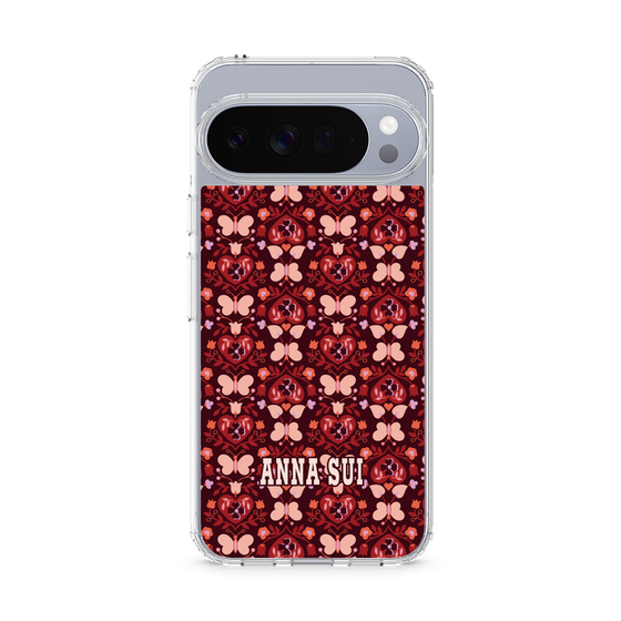 スリムプロテクションケース［ ANNA SUI - バタフライハーツ - レッド ］