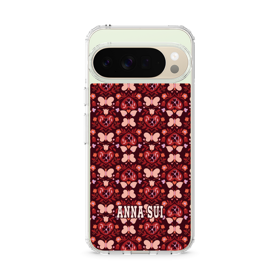 スリムプロテクションケース［ ANNA SUI - バタフライハーツ - レッド ］