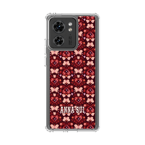 スリムプロテクションケース［ ANNA SUI - バタフライハーツ - レッド ］