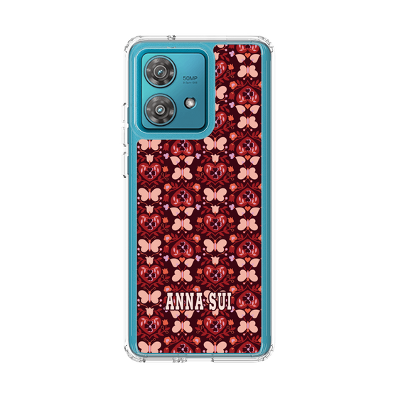 スリムプロテクションケース［ ANNA SUI - バタフライハーツ - レッド ］
