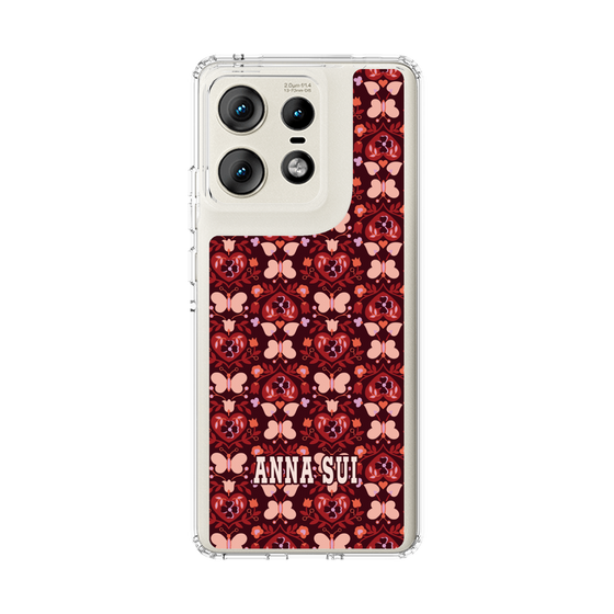 スリムプロテクションケース［ ANNA SUI - バタフライハーツ - レッド ］