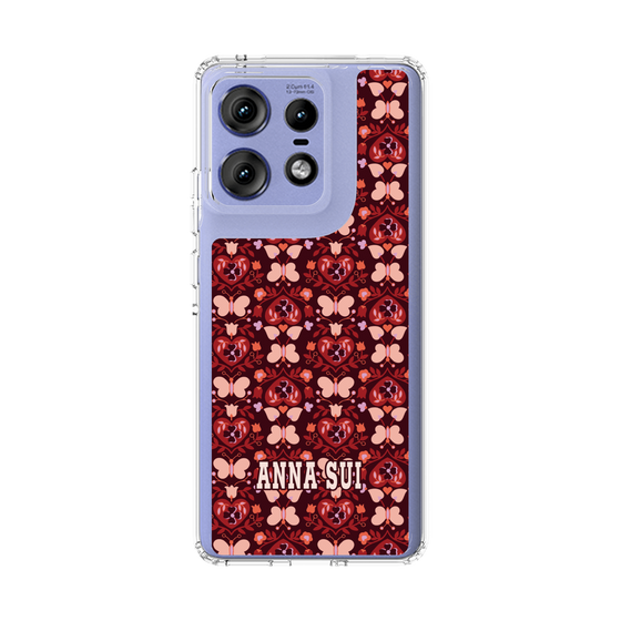 スリムプロテクションケース［ ANNA SUI - バタフライハーツ - レッド ］