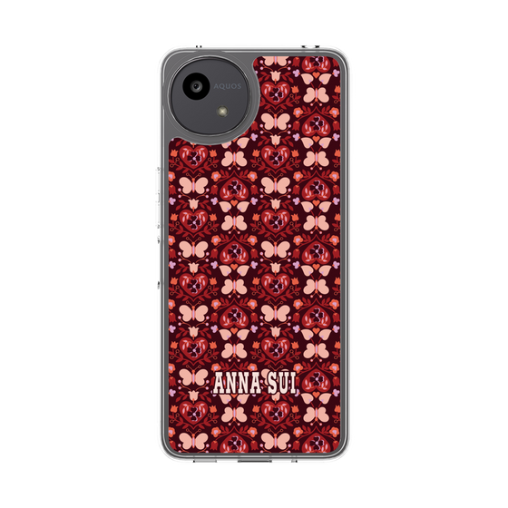 スリムプロテクションケース［ ANNA SUI - バタフライハーツ - レッド ］