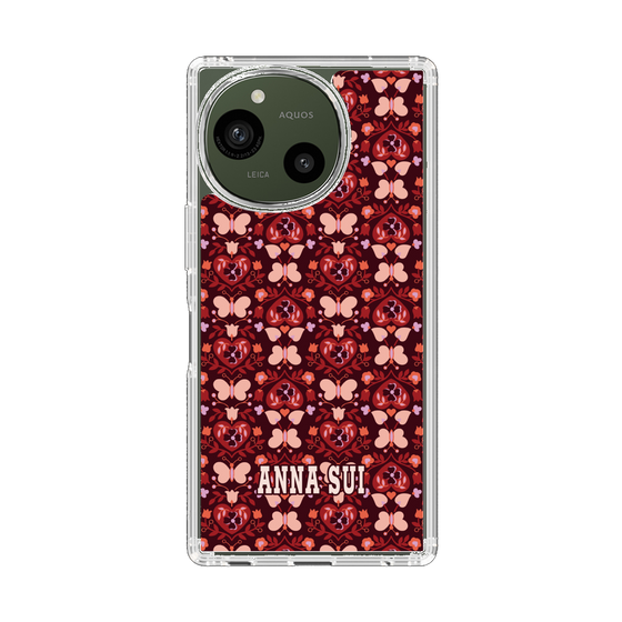 スリムプロテクションケース［ ANNA SUI - バタフライハーツ - レッド ］