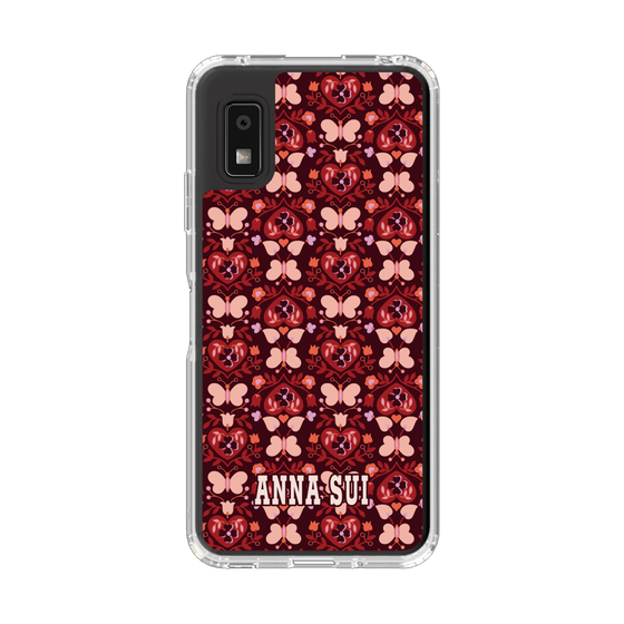 スリムプロテクションケース［ ANNA SUI - バタフライハーツ - レッド ］