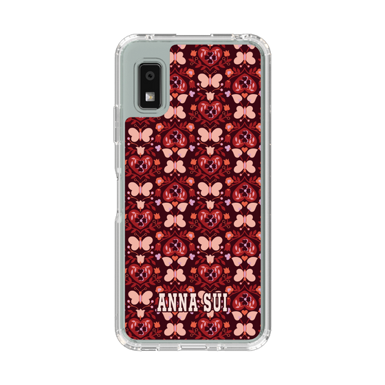 スリムプロテクションケース［ ANNA SUI - バタフライハーツ - レッド ］