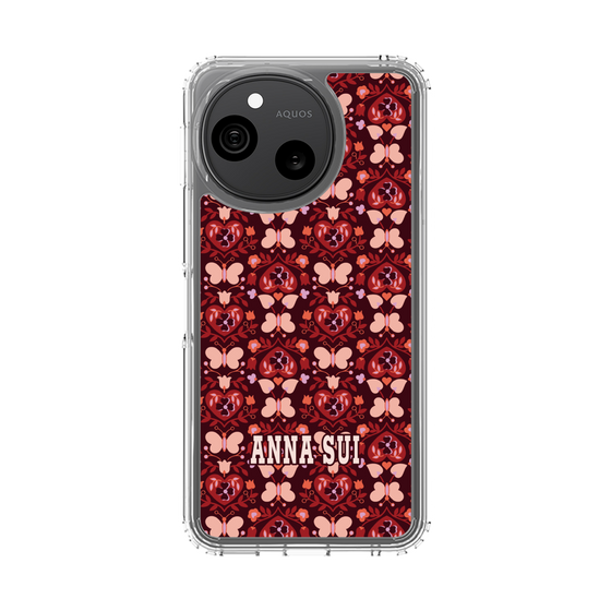 スリムプロテクションケース［ ANNA SUI - バタフライハーツ - レッド ］