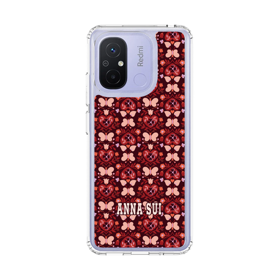 スリムプロテクションケース［ ANNA SUI - バタフライハーツ - レッド ］