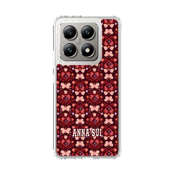 スリムプロテクションケース［ ANNA SUI - バタフライハーツ - レッド ］