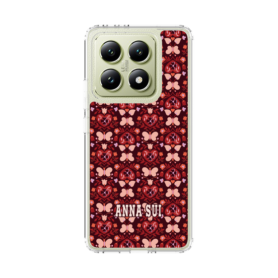 スリムプロテクションケース［ ANNA SUI - バタフライハーツ - レッド ］