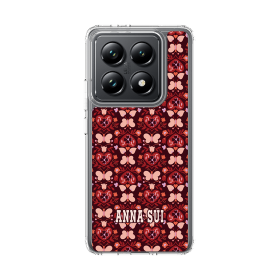 スリムプロテクションケース［ ANNA SUI - バタフライハーツ - レッド ］