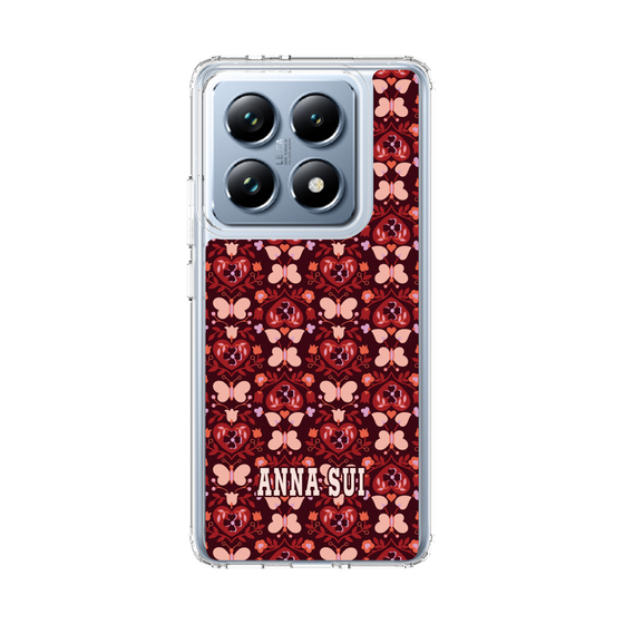 スリムプロテクションケース［ ANNA SUI - バタフライハーツ - レッド ］