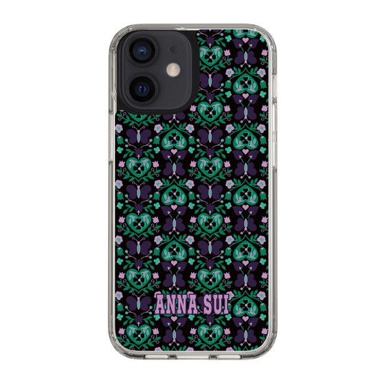 スリムプロテクションケース［ ANNA SUI - バタフライハーツ - グリーン ］