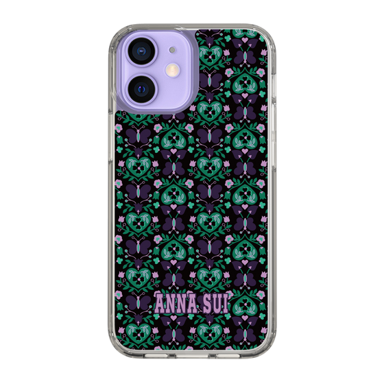 スリムプロテクションケース［ ANNA SUI - バタフライハーツ - グリーン ］