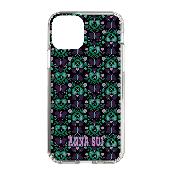 スリムプロテクションケース［ ANNA SUI - バタフライハーツ - グリーン ］