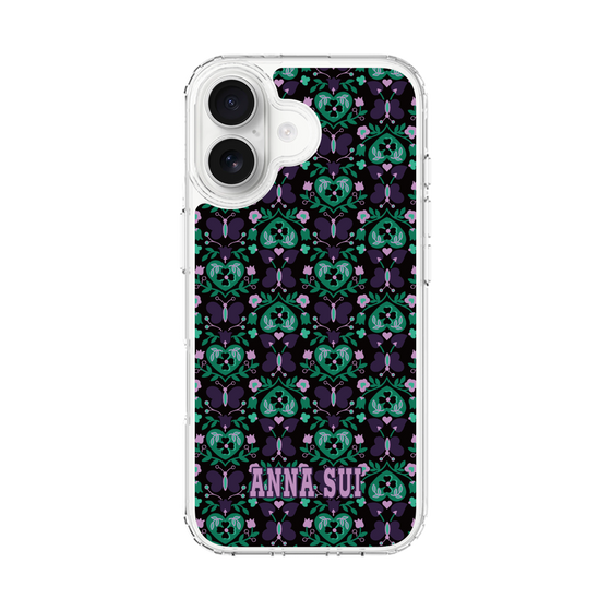 スリムプロテクションケース［ ANNA SUI - バタフライハーツ - グリーン ］