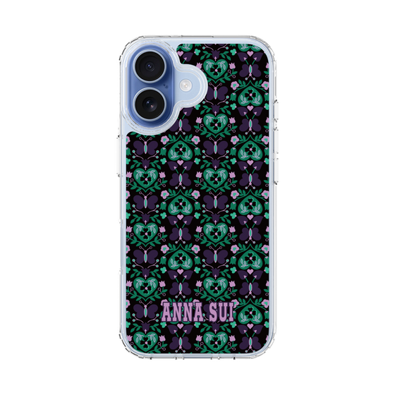 スリムプロテクションケース［ ANNA SUI - バタフライハーツ - グリーン ］