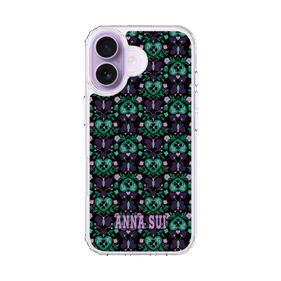 スリムプロテクションケース［ ANNA SUI - バタフライハーツ - グリーン ］