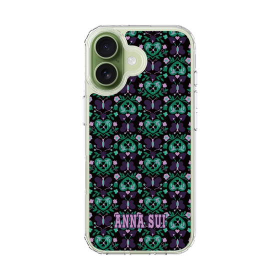 スリムプロテクションケース［ ANNA SUI - バタフライハーツ - グリーン ］