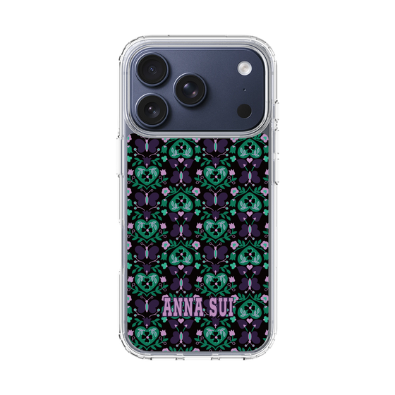 スリムプロテクションケース［ ANNA SUI - バタフライハーツ - グリーン ］
