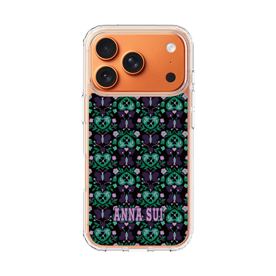 スリムプロテクションケース［ ANNA SUI - バタフライハーツ - グリーン ］