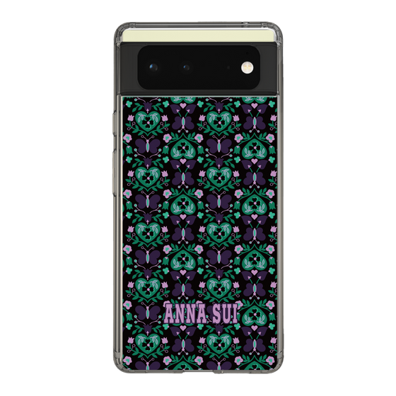 スリムプロテクションケース［ ANNA SUI - バタフライハーツ - グリーン ］