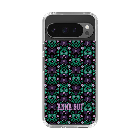 スリムプロテクションケース［ ANNA SUI - バタフライハーツ - グリーン ］