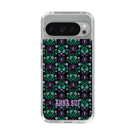 スリムプロテクションケース［ ANNA SUI - バタフライハーツ - グリーン ］