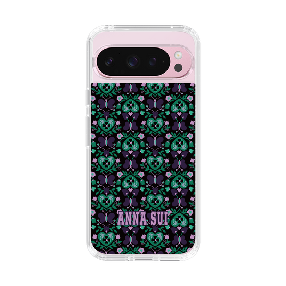 スリムプロテクションケース［ ANNA SUI - バタフライハーツ - グリーン ］