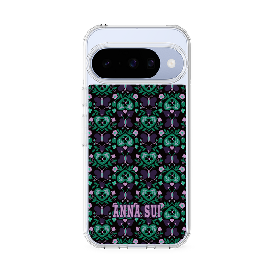 スリムプロテクションケース［ ANNA SUI - バタフライハーツ - グリーン ］