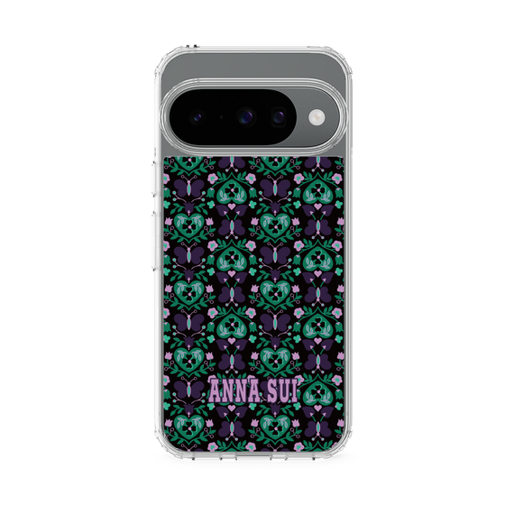 スリムプロテクションケース［ ANNA SUI - バタフライハーツ - グリーン ］