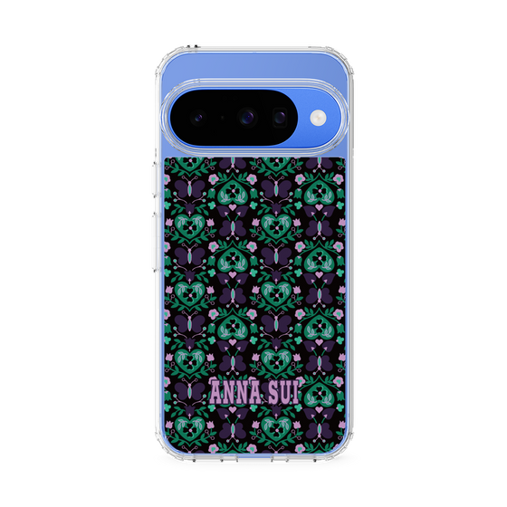 スリムプロテクションケース［ ANNA SUI - バタフライハーツ - グリーン ］