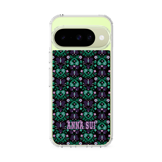 スリムプロテクションケース［ ANNA SUI - バタフライハーツ - グリーン ］