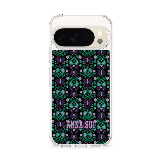 スリムプロテクションケース［ ANNA SUI - バタフライハーツ - グリーン ］