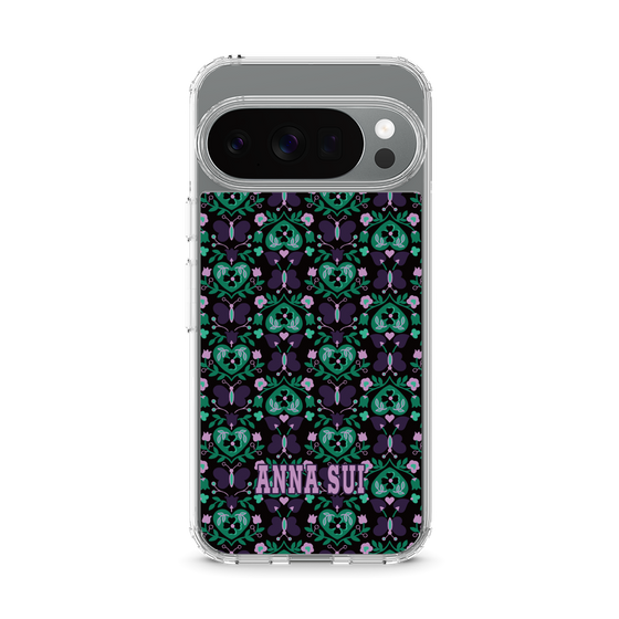 スリムプロテクションケース［ ANNA SUI - バタフライハーツ - グリーン ］