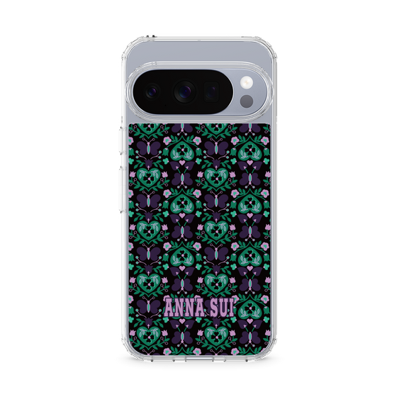 スリムプロテクションケース［ ANNA SUI - バタフライハーツ - グリーン ］